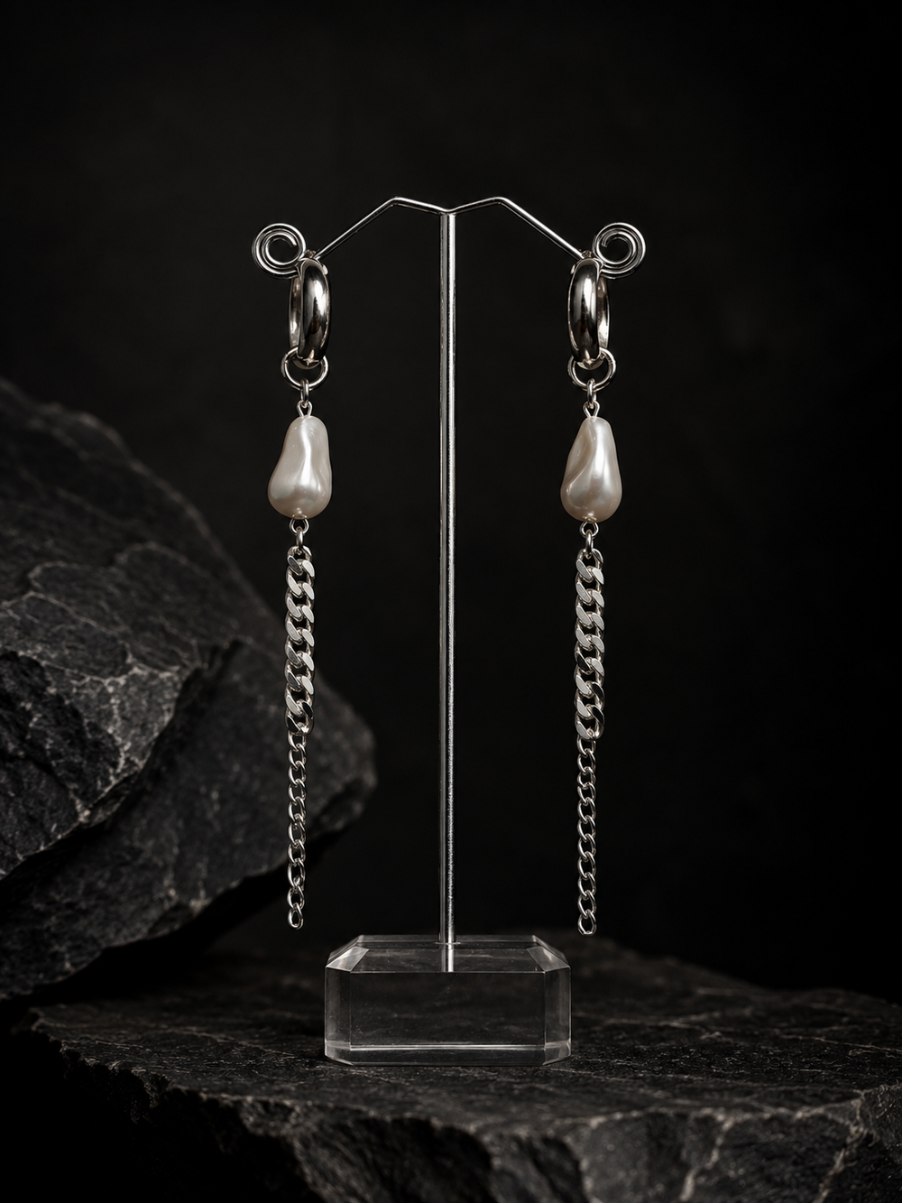 Swarovski pearl earings