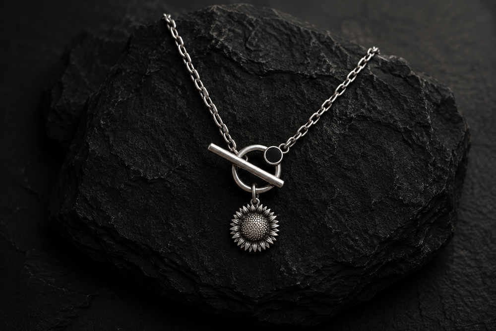 sunflower necklace
