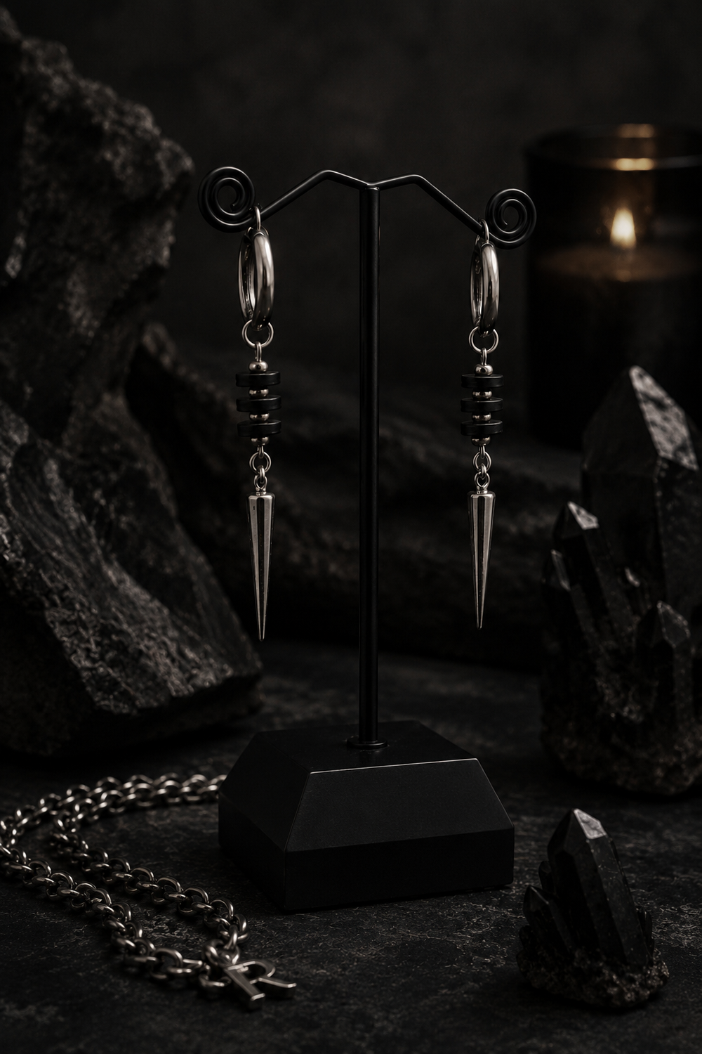 Black widow earings
