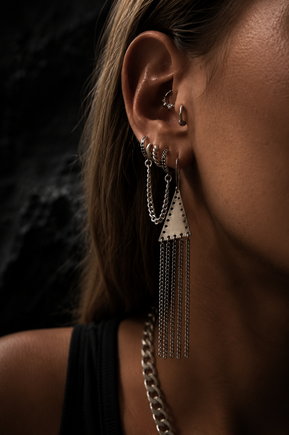 Pyramid earings