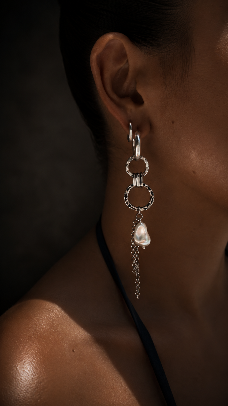 Massive pearl earings