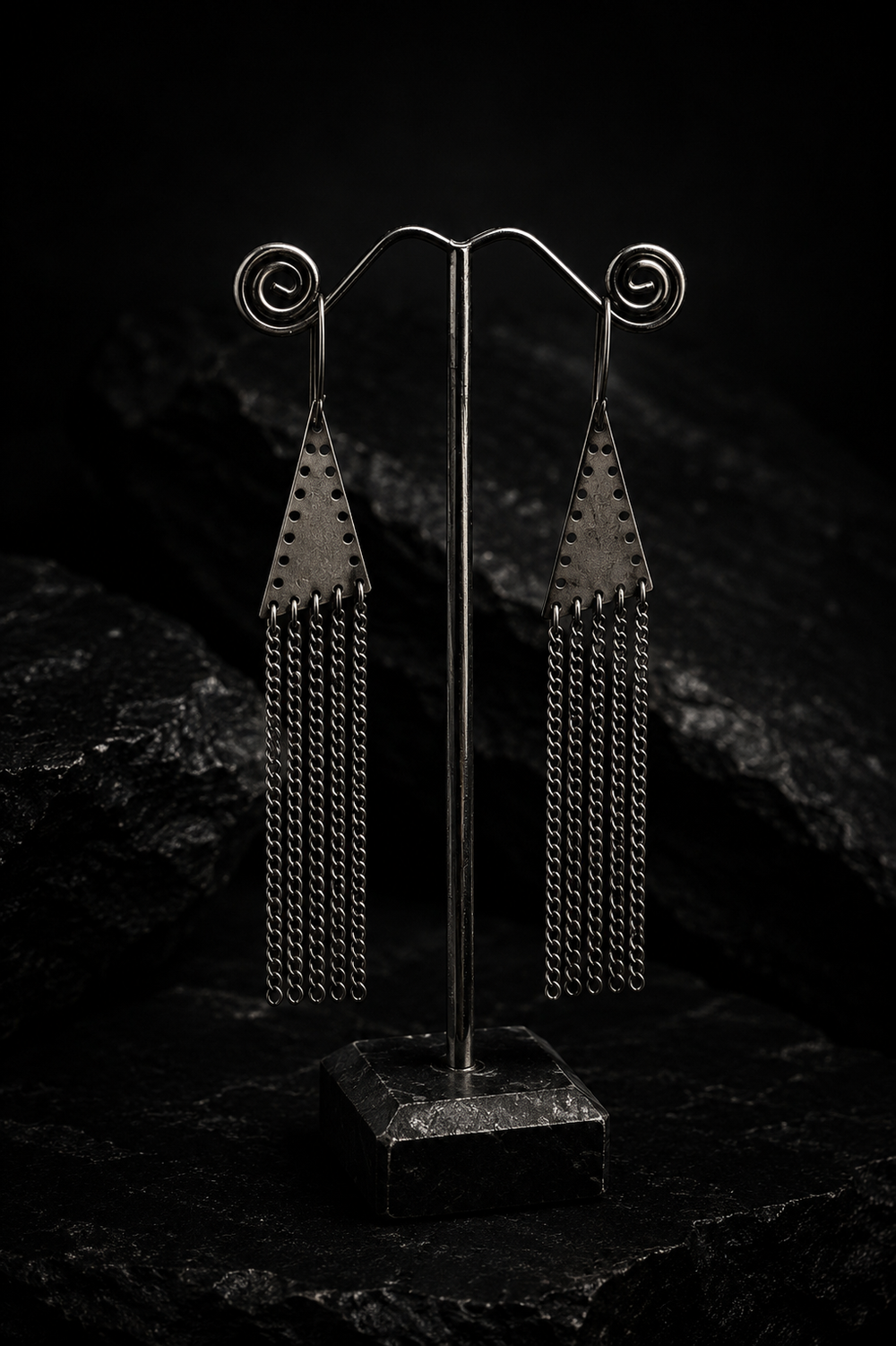 Pyramid earings