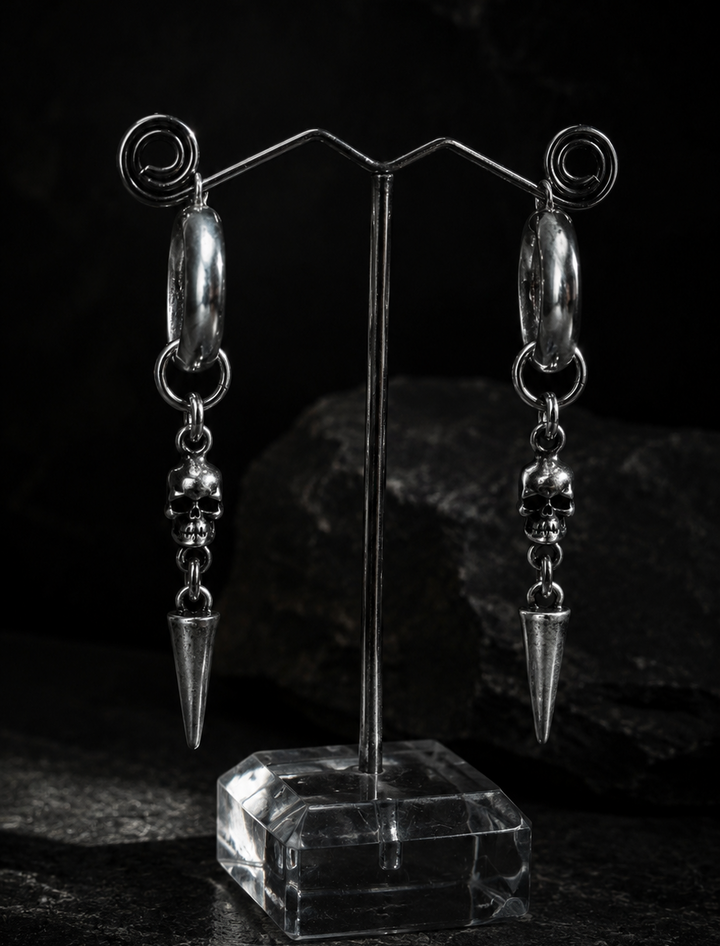 Skull love earings